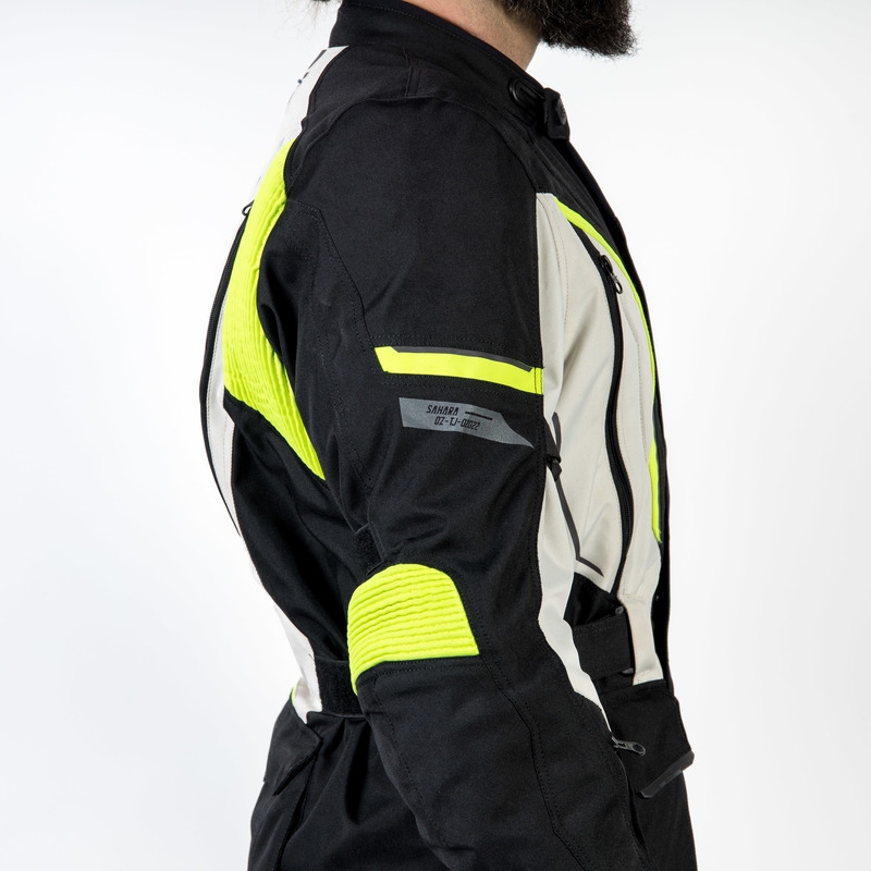 Мотоциклетно яке Ozone Sahara black-grey-fluo yellow разпродажба
