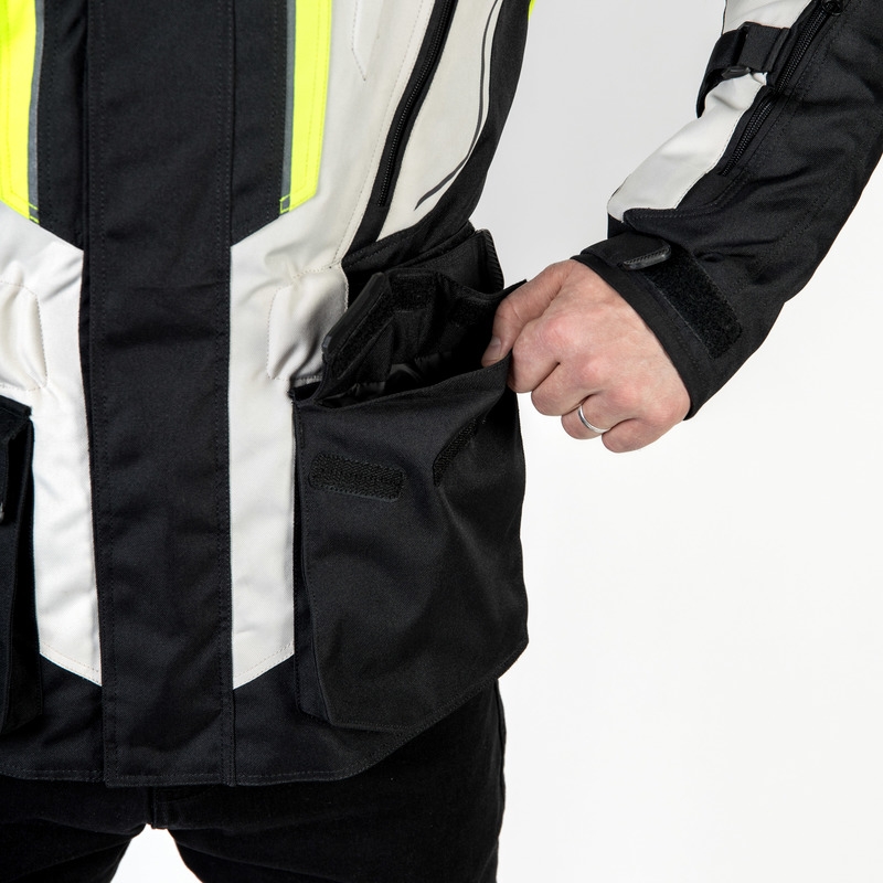 Мотоциклетно яке Ozone Sahara black-grey-fluo yellow разпродажба
