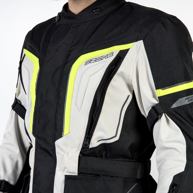 Мотоциклетно яке Ozone Sahara black-grey-fluo yellow разпродажба