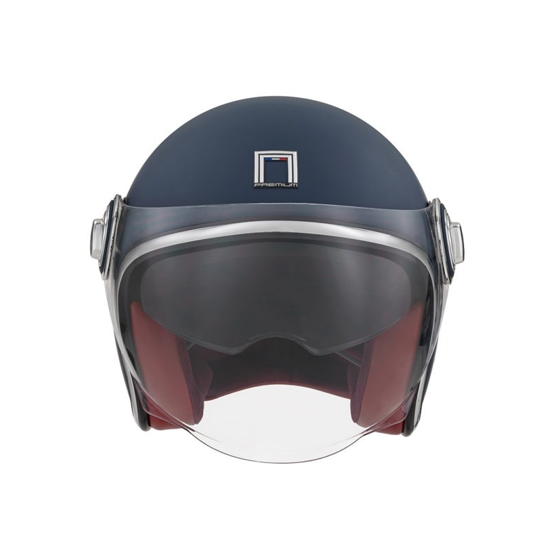 Отворена мотоциклетна каска NOX PREMIUM Heritage blue