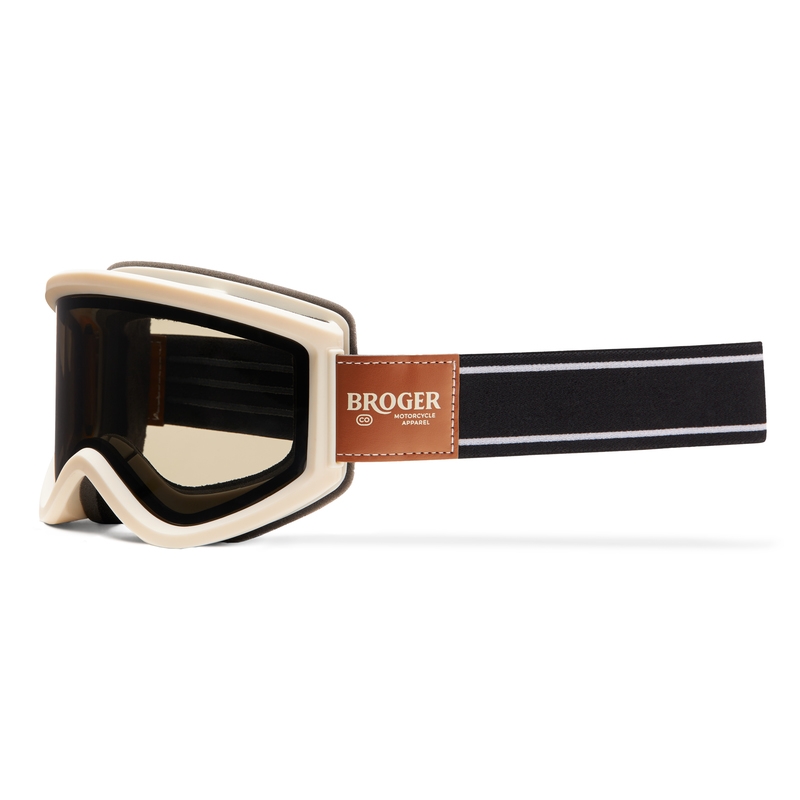 Очила за мотокрос BROGER Montana white-black-grey разпродажба
