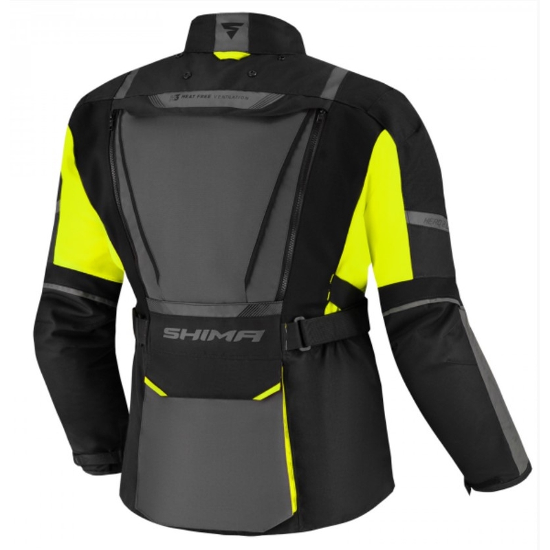Мотоциклетно яке Shima Hero 2.0 black-grey-fluo yellow