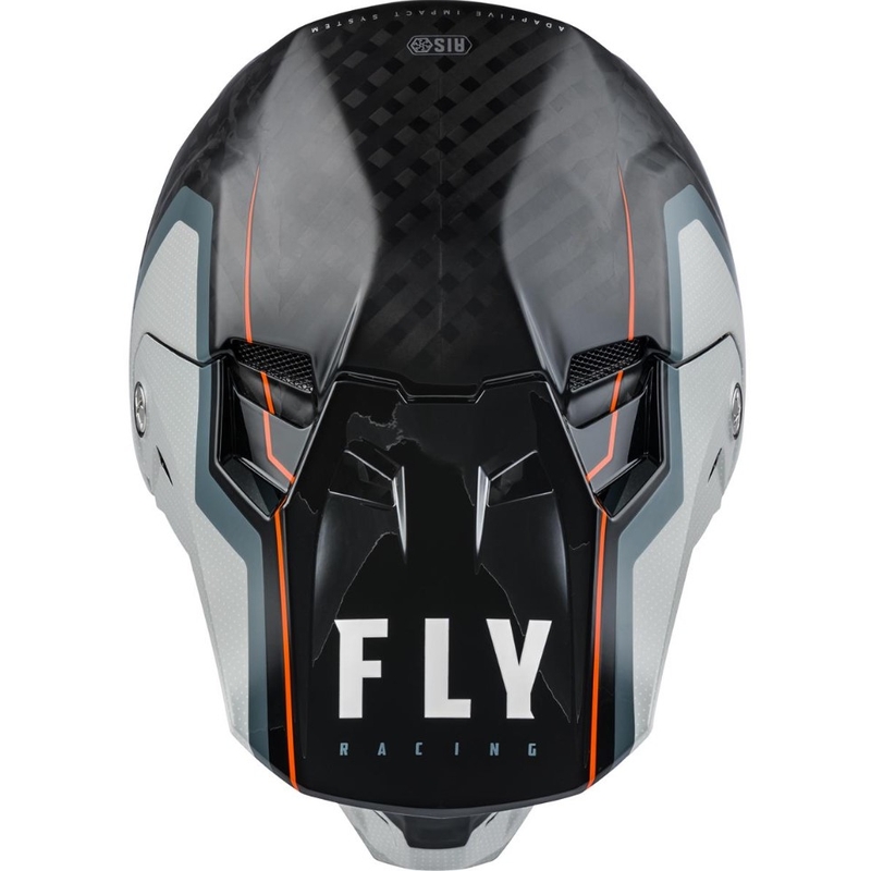 Motokrosová přilba FLY Racing Formula Carbon Axon černo-šedo-oranžová