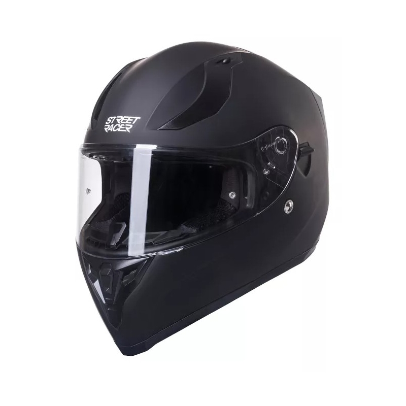 Интегрирана мотоциклетна каска Street Racer SR I1 MotoZem Performance black matt разпродажба