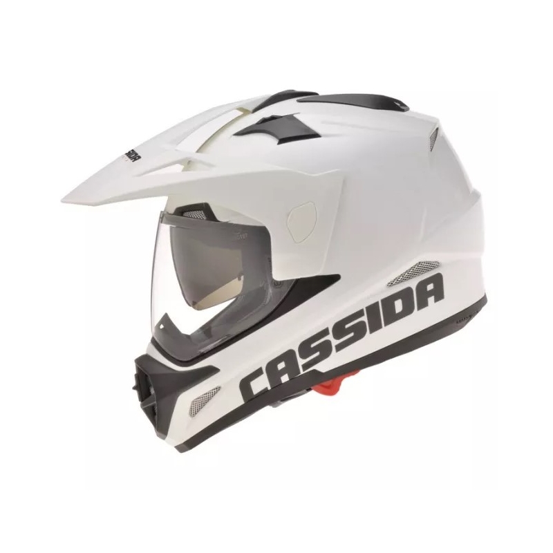 Enduro přilba na motorku Cassida Tour bílá výprodej
