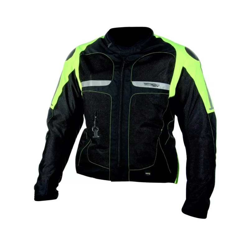 Яке с въздушна възглавница HELITE Vented black-fluo yellow