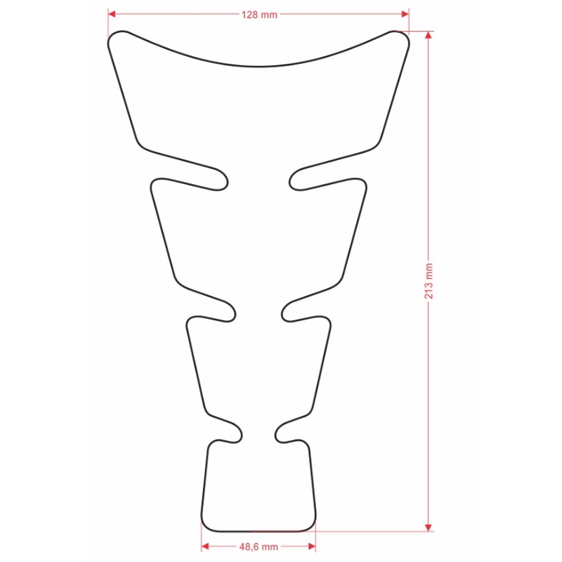 Капак на резервоара за гориво Печат - Spirit Africa Twin черен