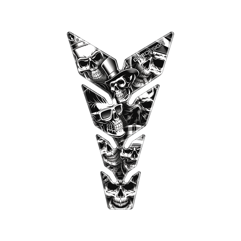 Стикер за резервоара за гориво Печат - Max Skulls1