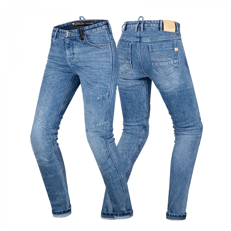 Дамски удължени дънки Shima Devon blue за мотоциклет