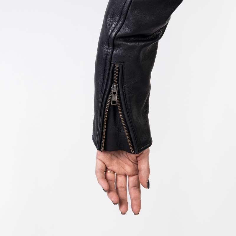 Дамско яке Ozone Ramones Modern Black за мотоциклетизъм разпродажба