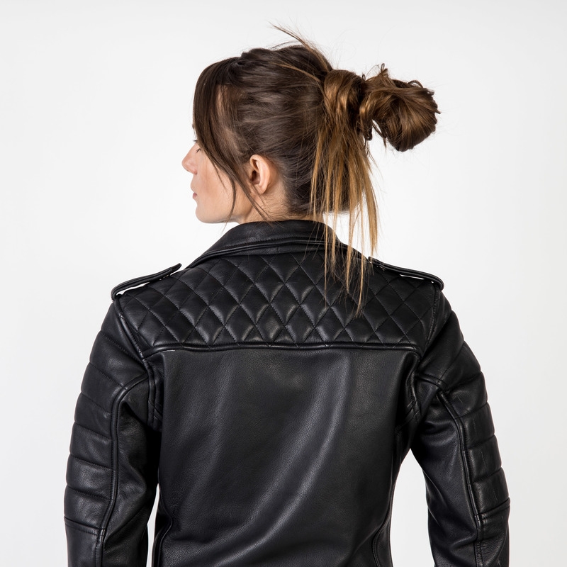 Дамско яке Ozone Ramones Modern Black за мотоциклетизъм разпродажба