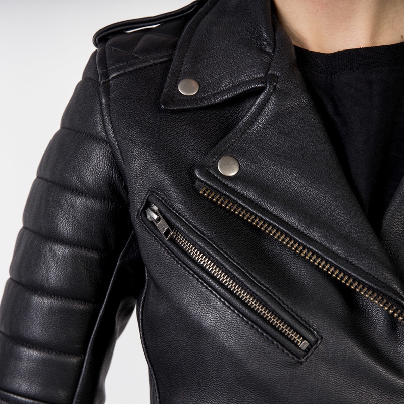 Дамско яке Ozone Ramones Modern Black за мотоциклетизъм разпродажба