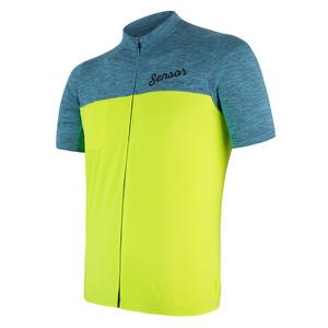 Тениска Sensor Motion синьо-жълта - къс ръкав разпродажба