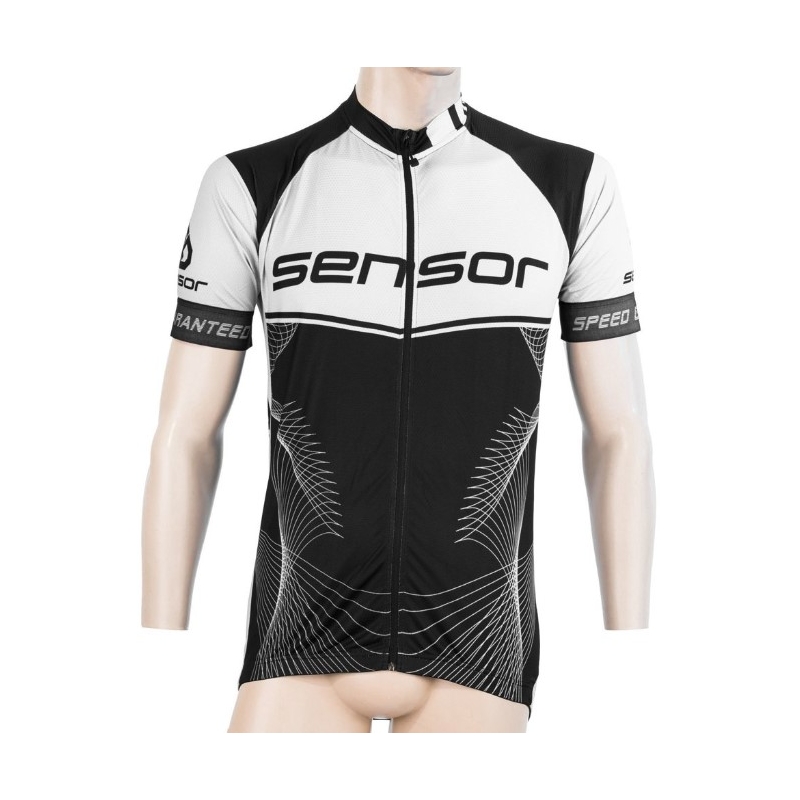 Dres Sensor Team Up černo-bílý - krátký rukáv výprodej