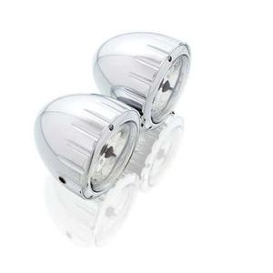 Light CUSTOMACCES TWIN inox 90MM DE DIAM.3 1/2"