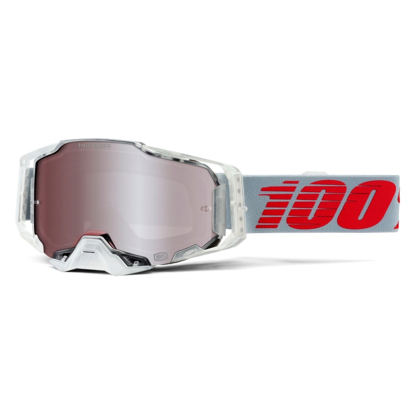 Очила за мотокрос 100% ARMEGA X-Ray-Hiper silver plexi