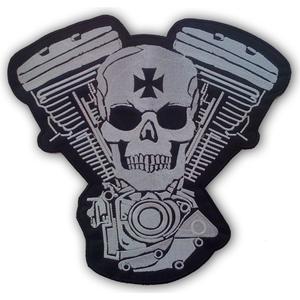 Кръпка Warrior бяло-черно