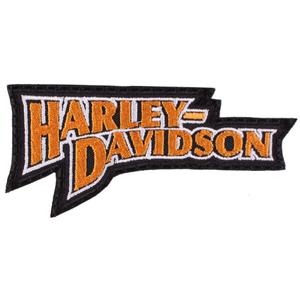 Нашивка Harley Davidson надпис оранжев