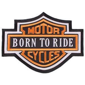 Patch Motor Cycles оранжев - голям