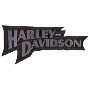 Нашивка Harley Davidson с надпис сива - голяма