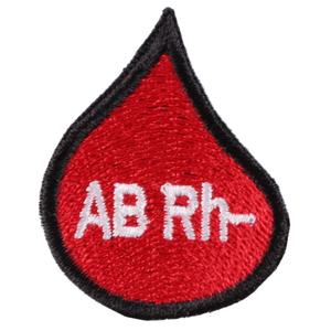 Пластир с капка за кръвна група AB Rh-