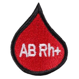 Пластир с капка за кръвна група AB Rh+