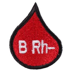 Пластир с капка кръвна група B Rh-