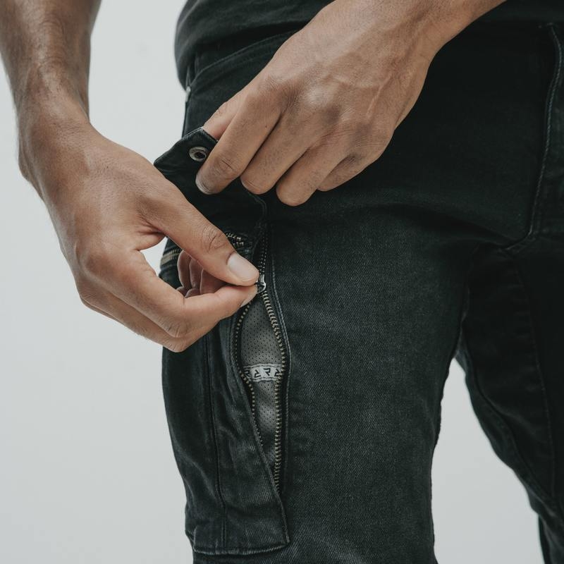 Дънки за мотоциклет Rebelhorn Vandal Twill Black разпродажба