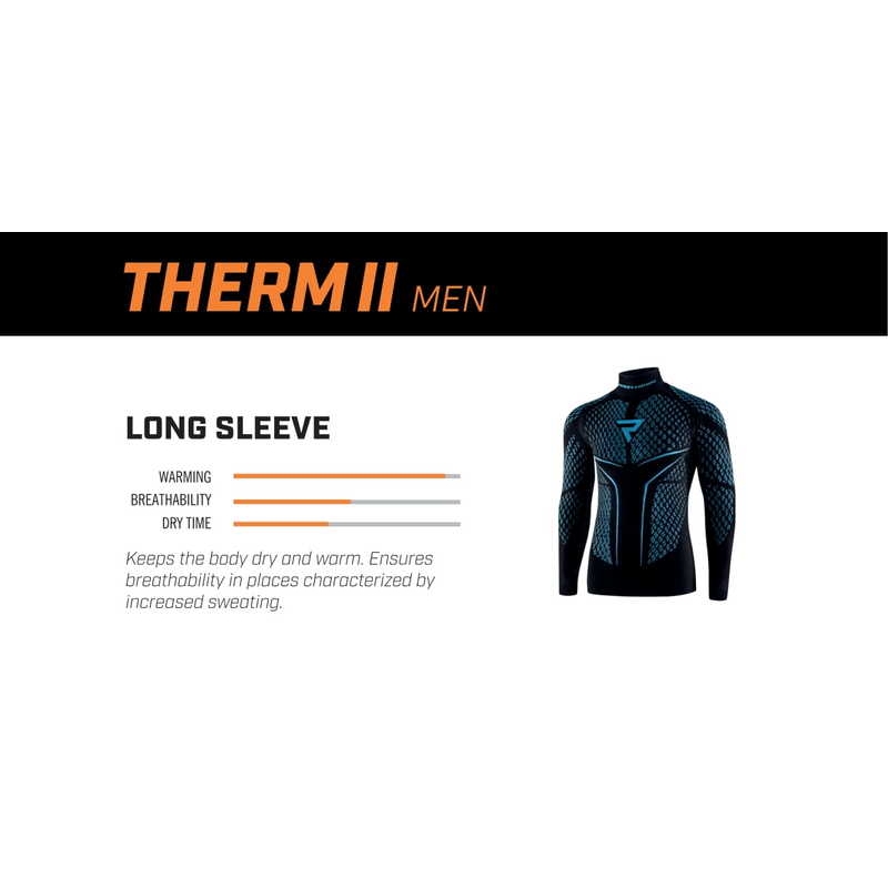 Термо риза Rebelhorn Therm II черно-синя