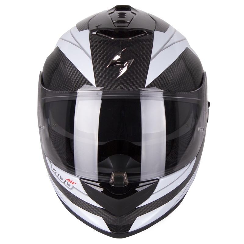 Integrální přilba Scorpion EXO-1400 Carbon Air Legione černo-bílá výprodej