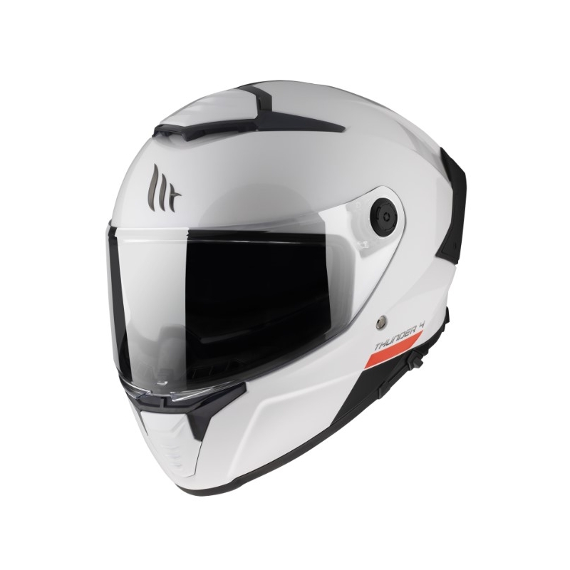 Мотоциклетна каска MT FF118SV Thunder 4 SV, перлено бяла