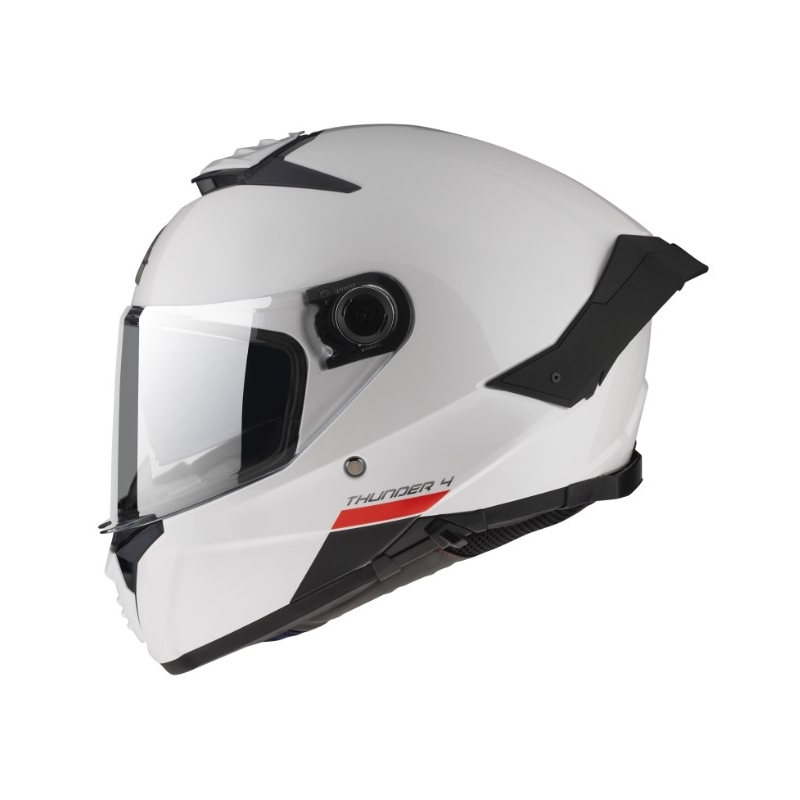 Мотоциклетна каска MT FF118SV Thunder 4 SV, перлено бяла