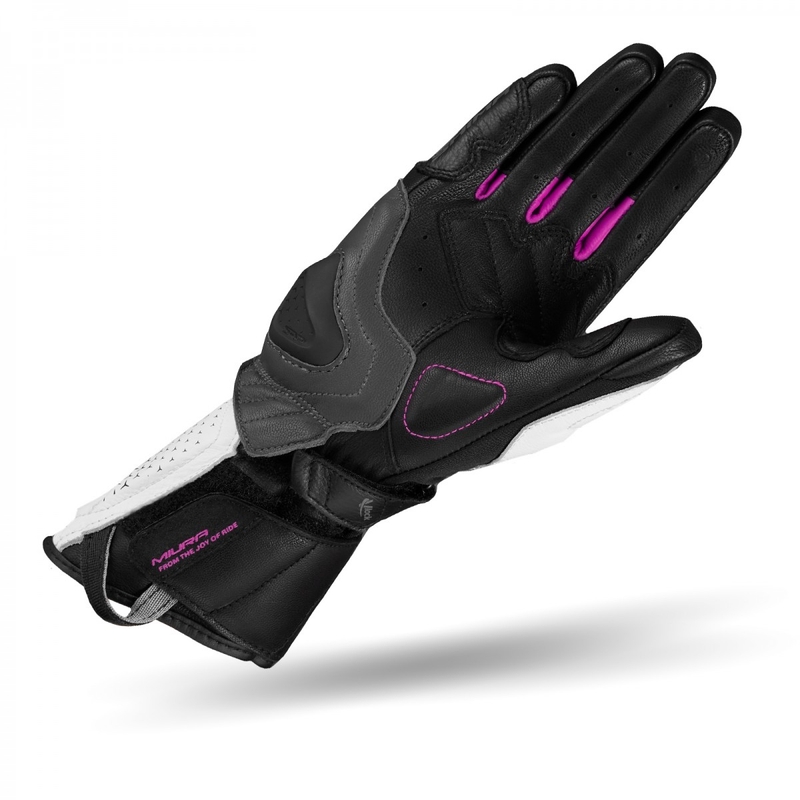 Дамски ръкавици за мотоциклетизъм Shima Miura Black, White and Pink разпродажба