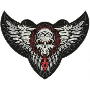 Апликирани крила с орнамент - големи