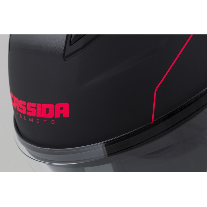 Cassida Jet Tech Roxor отворена мотоциклетна каска черно-сиво-флуо червено мат