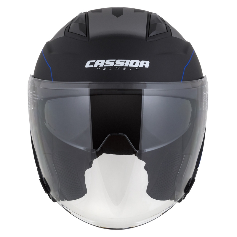 Cassida Jet Tech Roxor Black-Grey-Blue Matte Open мотоциклетна каска