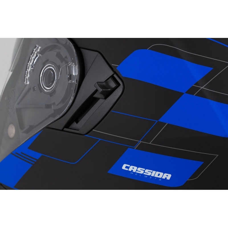 Cassida Jet Tech Roxor Black-Grey-Blue Matte Open мотоциклетна каска