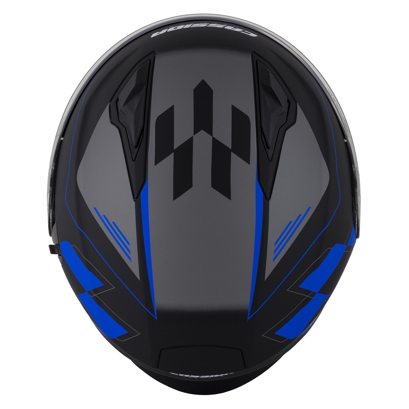 Cassida Jet Tech Roxor Black-Grey-Blue Matte Open мотоциклетна каска