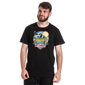 Тениска Meatfly Mounty black разпродажба