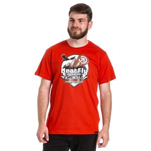 Тениска Meatfly Mounty red разпродажба