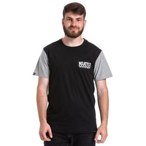 Meatfly Racing Тениска черно и сиво разпродажба