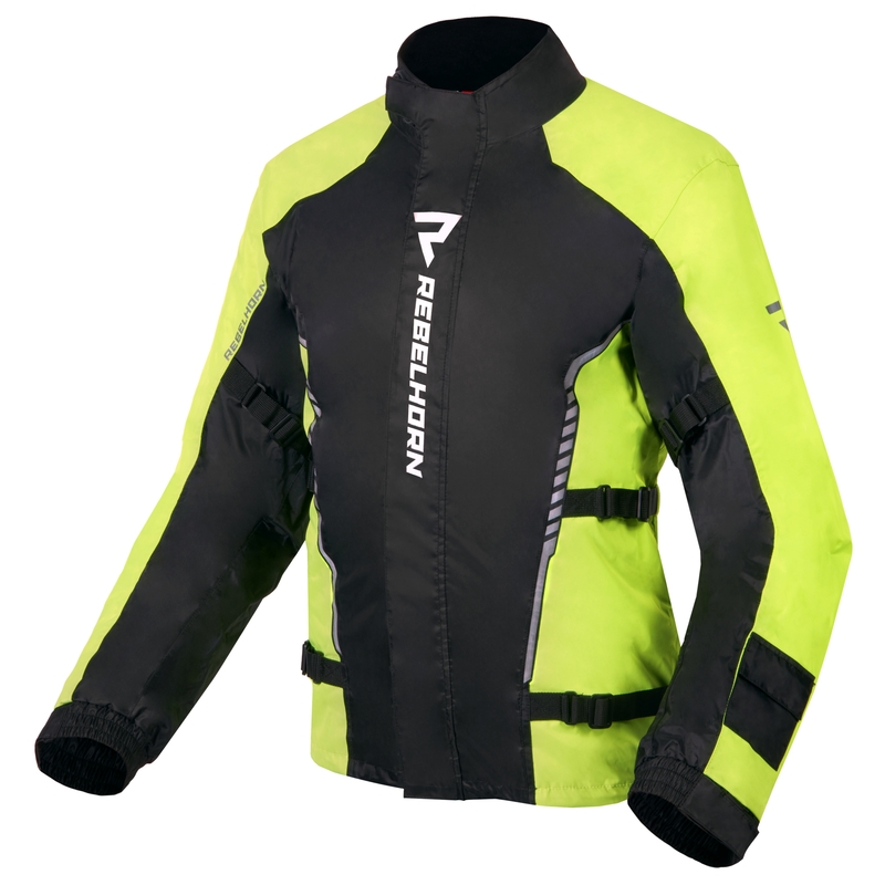 Moto bunda do deště Rebelhorn Patrol fluo žluto-černá