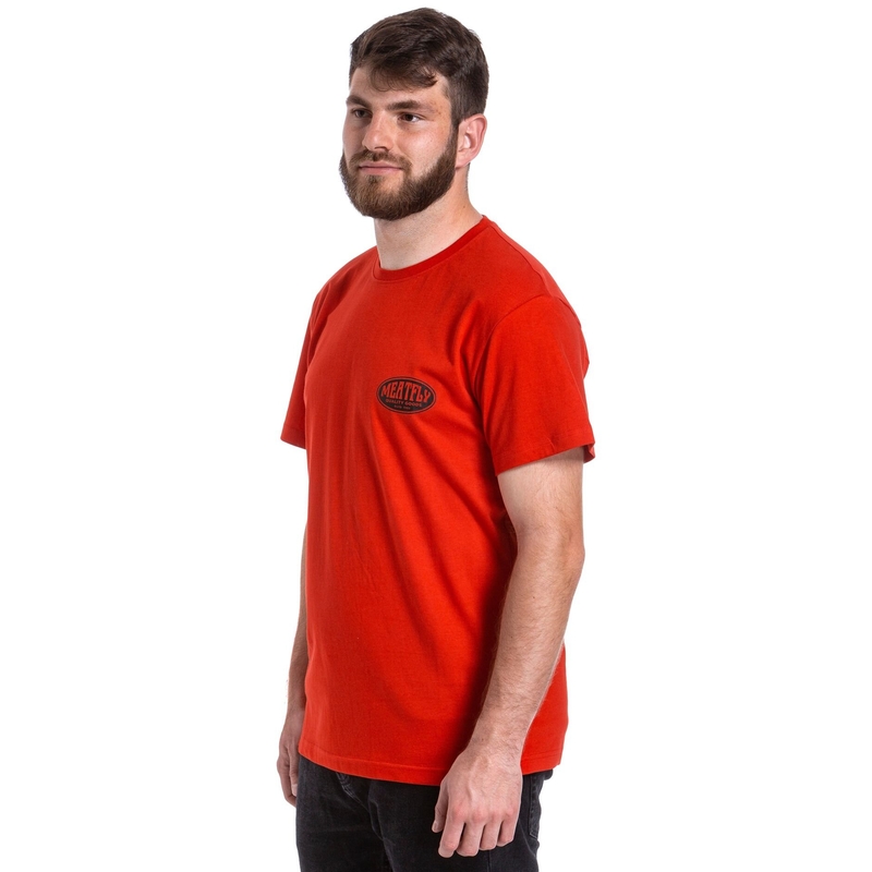 Тениска Meatfly Ride Till Death red разпродажба