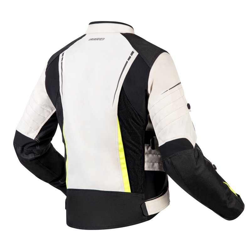 Мотоциклетно яке Ozone Flow Black-Gray-Fluo Yellow за жени разпродажба