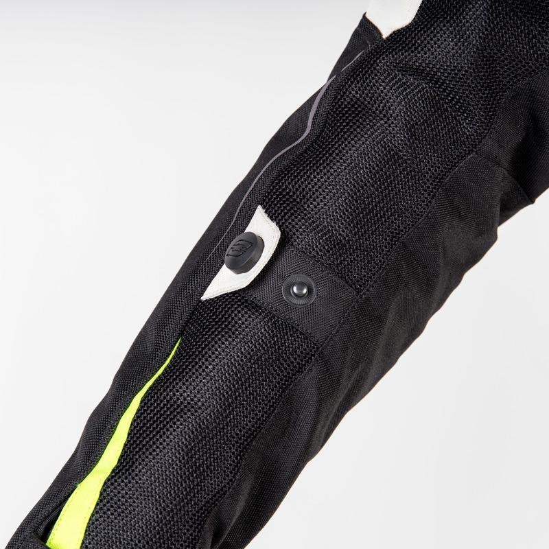 Мотоциклетно яке Ozone Flow Black-Gray-Fluo Yellow за жени разпродажба
