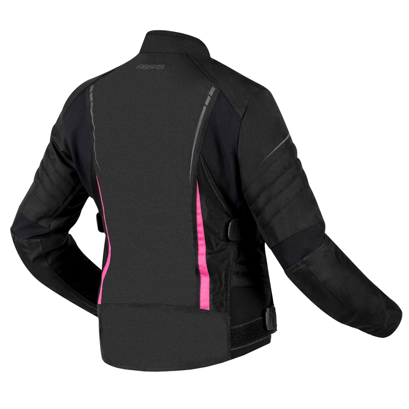 Мотоциклетно яке Ozone Flow Black and Pink за жени разпродажба