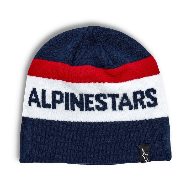 Alpinestars Stake Beanie синьо-червено-бяло