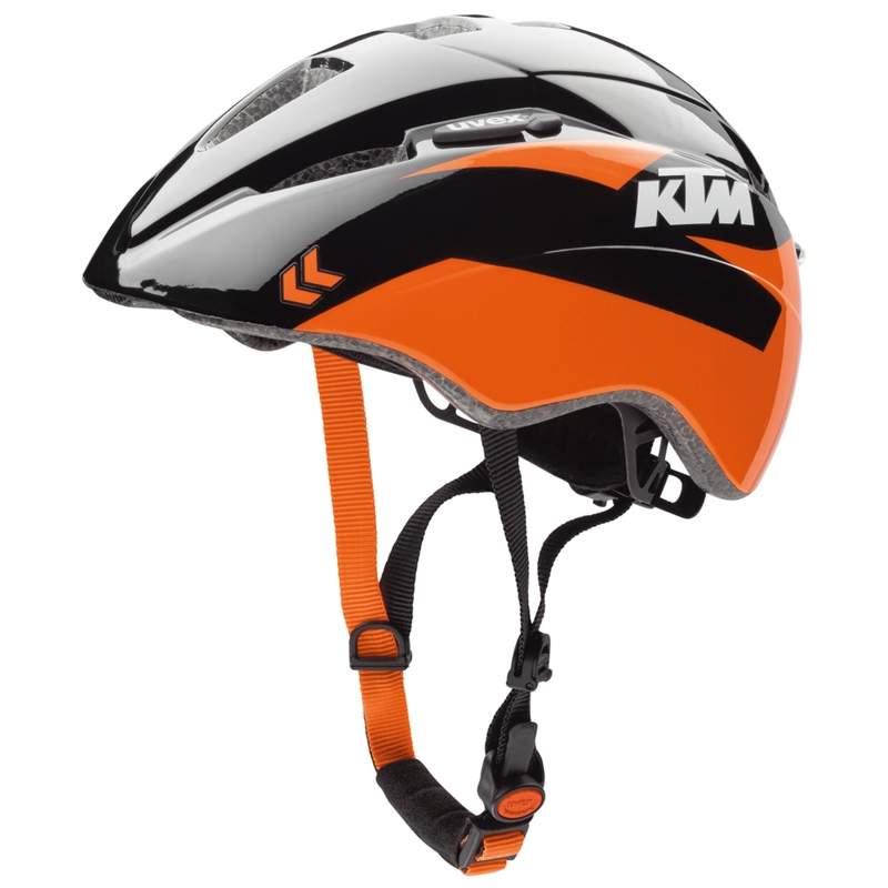 Детска каска за велосипед KTM черно-оранжева