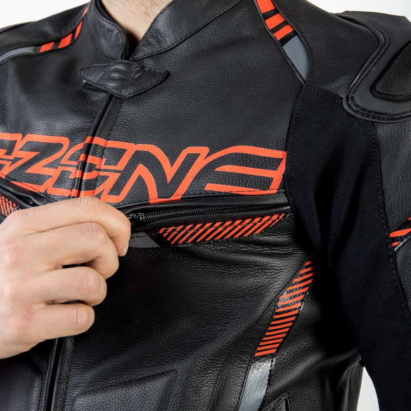 Bunda na motorku Ozone RS600 černo-oranžová výprodej