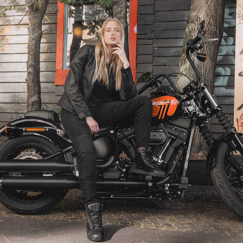 Дамски дънки Rebelhorn Vandal Black Motorcycle разпродажба